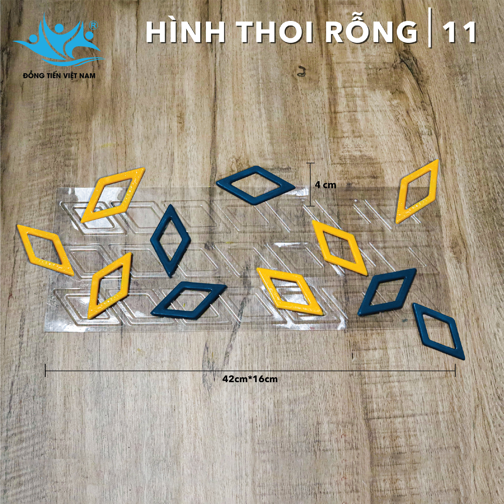 Khuôn In Socola Nhiều Lần-Hình Thoi Rỗng