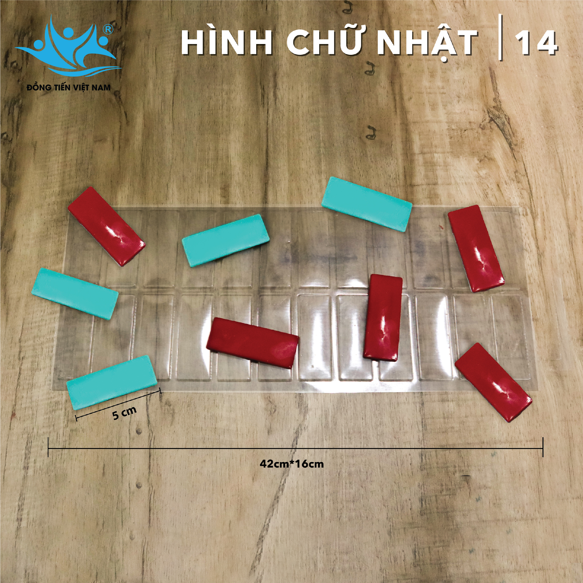 Khuôn In Socola Nhiều Lần-Hình Chữ Nhật