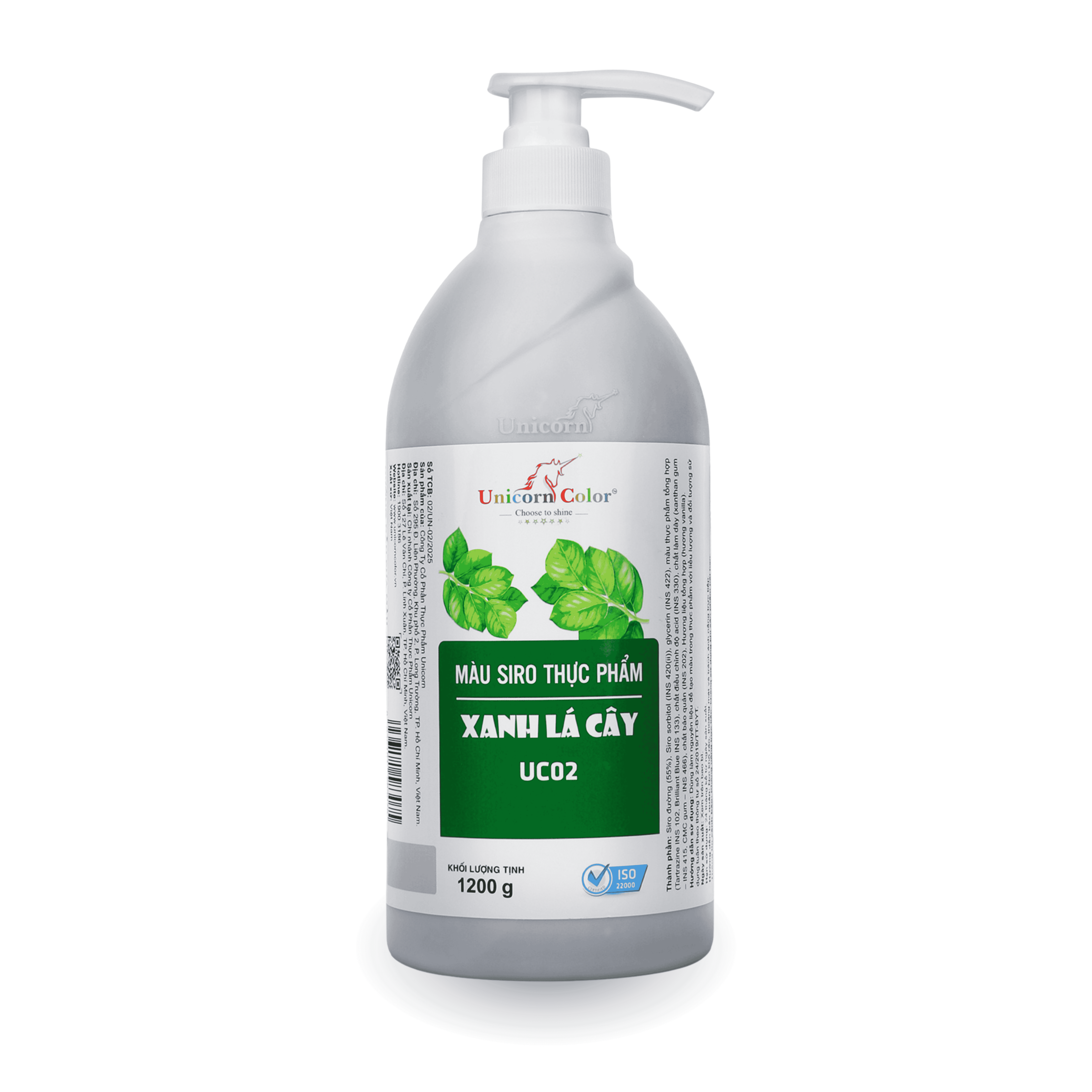 Màu Siro Unicorn Xanh Lá Cây 1200g