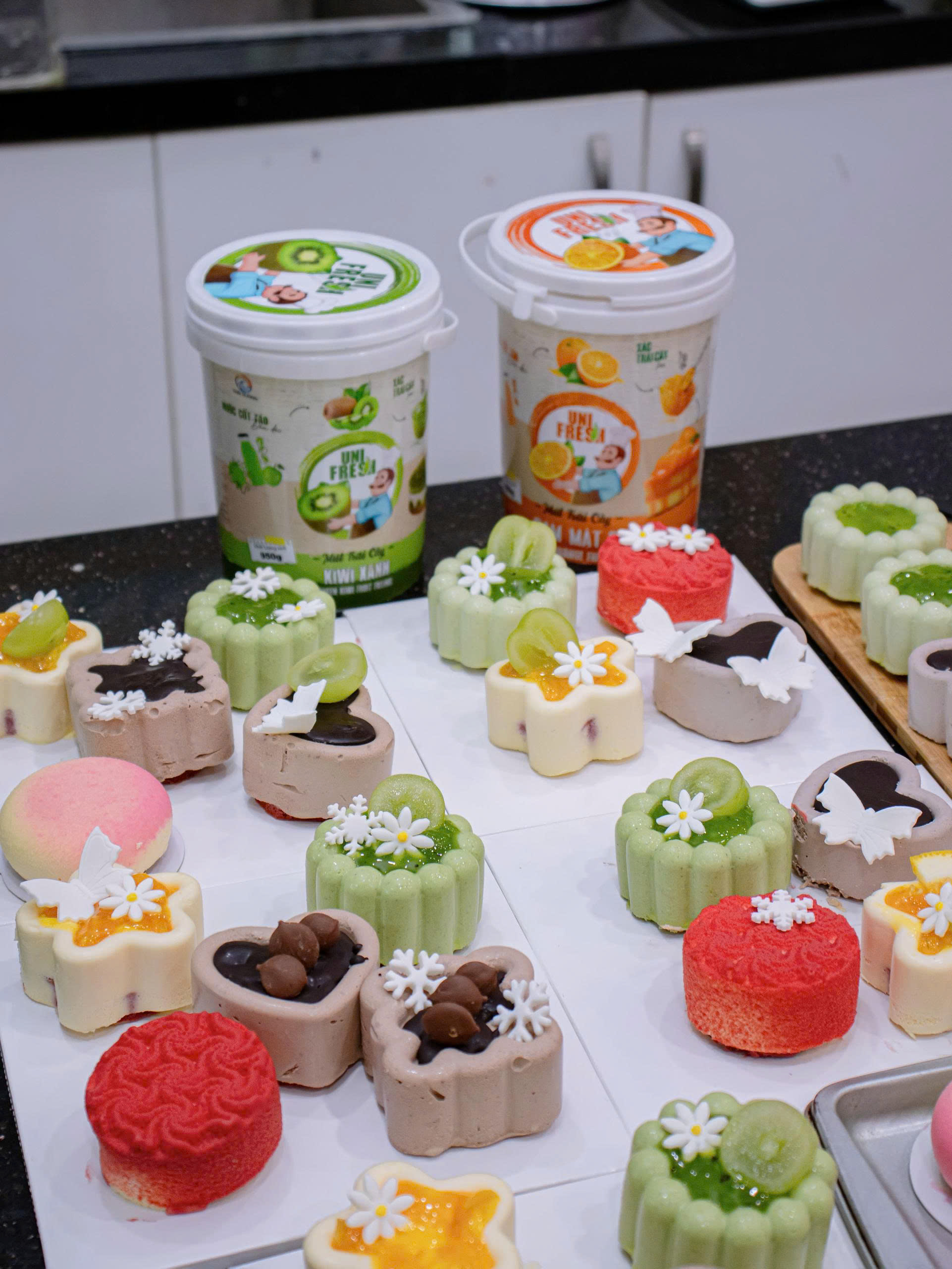 mứt trái cây có xác Unifresh dùng cho bánh lạnh